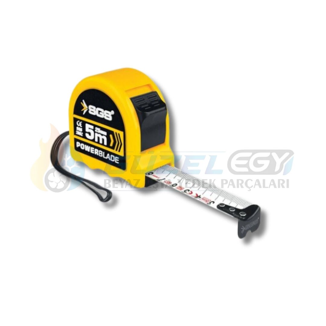 SGS Şerit Metre 5x25 MM Çift Stop