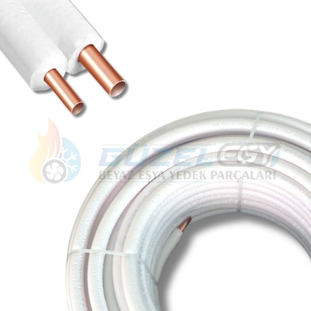İzolasyonlu Bakır Boru 9 MM Çiftli 1/2-3/4 VRV