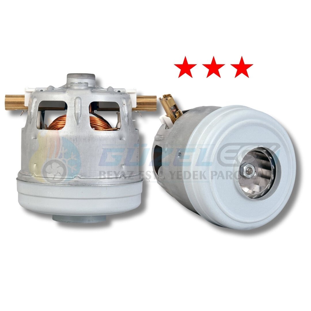 Süpürge Motoru Bosch Yeni Tip 1600W (Bakır Sargı)